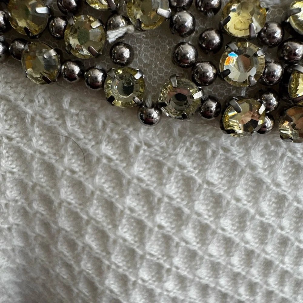Hinge Cream Sweater with Embellished Neckline - Picture 6 of 10